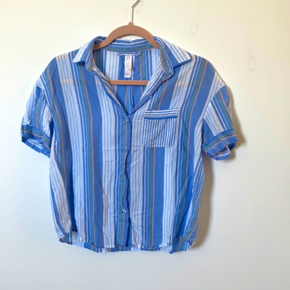 Light Cotton Blue button up
